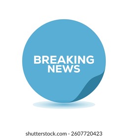 breaking news icon template background illustration vector design.