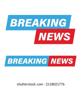vector de signo de etiqueta de noticias de última hora