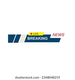Elemento vector de etiqueta de la etiqueta de noticias de última hora