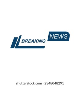 Breaking news label tag vector element