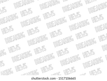 Breaking news lettering background. Vector banner