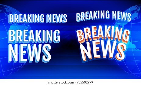 Breaking News Letters Set
