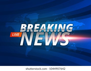 breaking news live background concept
