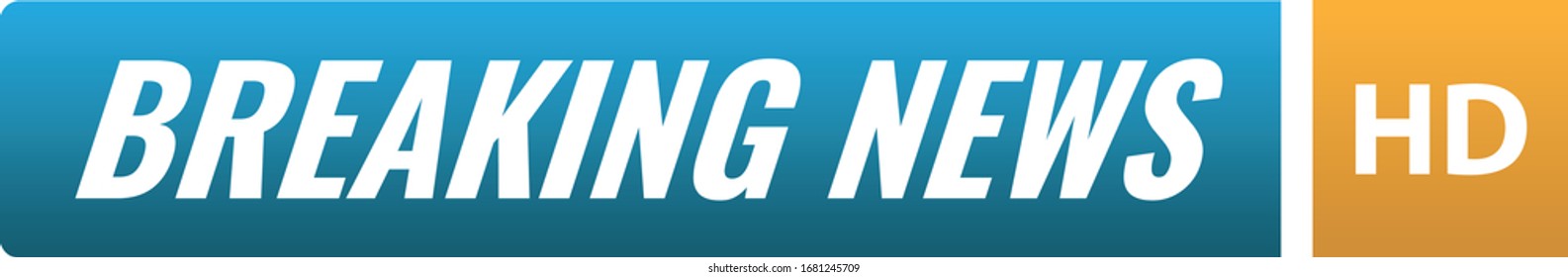 Breaking news logo vector banner with white text vector image