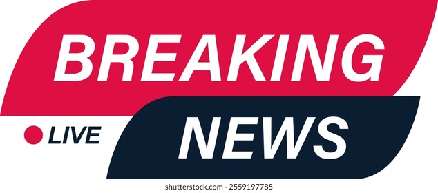 Breaking news logo vector illustration design