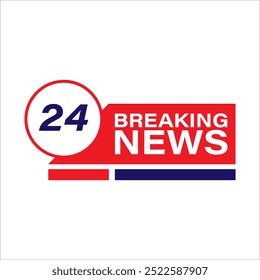 Breaking News. Lower third banner news. Streaming news sign