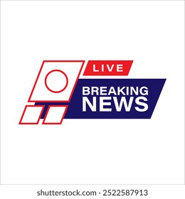 Breaking News. Lower third banner news. Streaming news sign