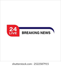 Breaking News. Lower third banner news. Streaming news sign