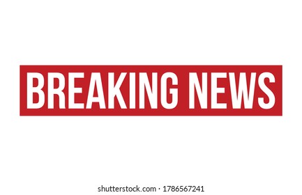 Breaking News Rubber Grunge Stamp Seal Stock Vector