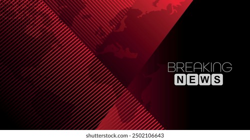 breaking news sign on white background