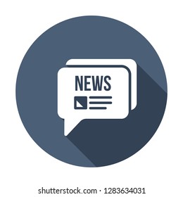 Breaking news speech bubble