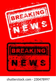 breaking news, stamp
