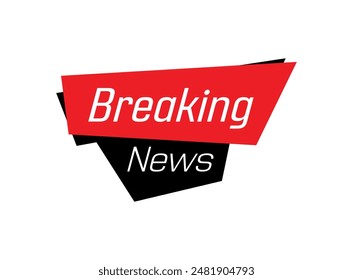 breaking news text information sign