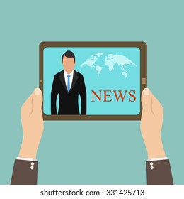 Breaking news tv on tablet