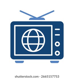 Vetor de últimas notícias para eventos globais, ilustração de tela de TV internacional, cobertura diplomática e atualizações mundiais