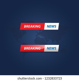 Breaking news vector. The most urgent news in the world
