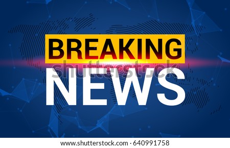 Breaking news. World news with map backgorund. Breaking news modern concept. TV news design.