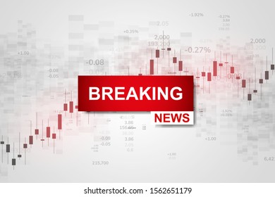 Breaking News World Map Background. Business Technology Politics News Background. Vector Illustration.