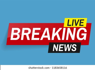 Breaking news. World news. Breaking news on World Map Background. Business / Technology News Background. Vector Illustration.