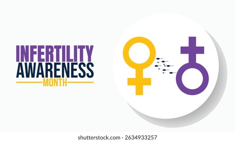 Breaking the Silence, National Infertility Awareness Month design templet