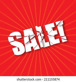 Breaking text SALE!