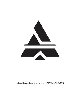 Breaking Triangle Geometric Logo Vector Stock Vector (Royalty Free ...