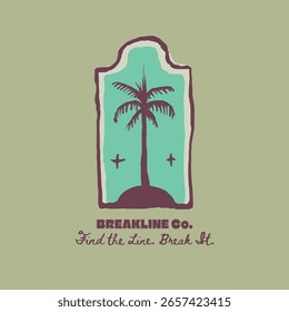 Breakline Co. Palm Tree Logo