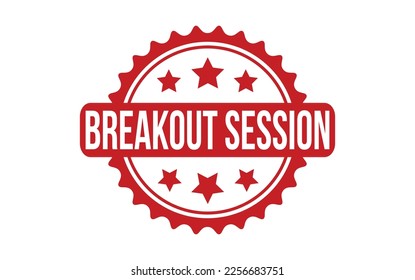 Breakout session Rubber Stamp Seal Vector