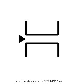 breaks page icon. Can be used for web, logo, mobile app, UI, UX