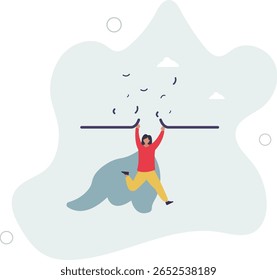 Romper la barrera del negocio, superar la dificultad u obstáculo para el éxito, resolver el problema, la vida humana.