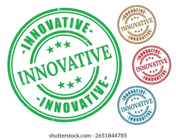 Breakthrough Concept Stamp Pack, Grunge Rubber Innovation Badges
