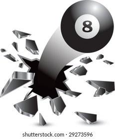 breakthrough eight ball isolated