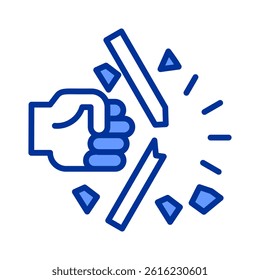 Breakthrough Icon Element For Design