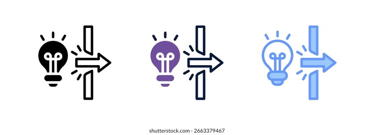 Breakthrough Icon Element For Design And Vector