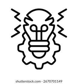 Elemento de ícone de ideia inovadora para design