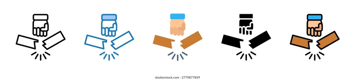 Breakthrough multiple style icons set design vector illustration.