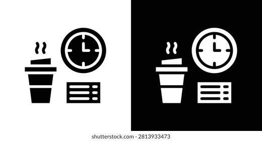 Breaktime icon black symbol group
