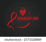 Breakup Day vector illustration. Background, poster, card, banner design.