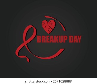 Breakup Day vector illustration. Background, poster, card, banner design.