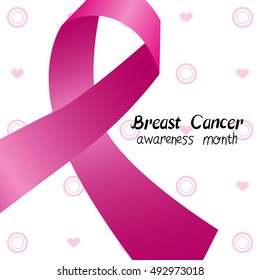 Breast awareness. Cancer Month. Women Health. Pink ribbon. For your design