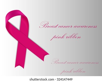 Breast cancer awarenes ribbon, Aids red ribbone