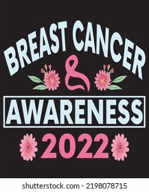 breast cancer awareness 2022 t-shirt design