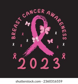 breast cancer awareness 2023 t shirt design