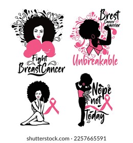 Breast Cancer awareness banner illustration.