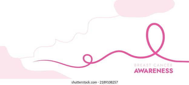 Breast cancer awareness banner for October