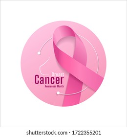 breast cancer awareness banner. vector illustration