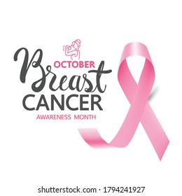 Breast Cancer Awareness banners and ribbons,Breast cancer awareness for new social media template 