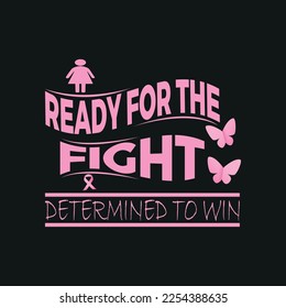 Breast Cancer Awareness Calligraphy t shir Design,poster, print, postcard and other uses