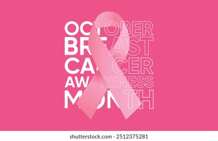 breast cancer awareness campaign banner vector. vector october breast cancer awareness month