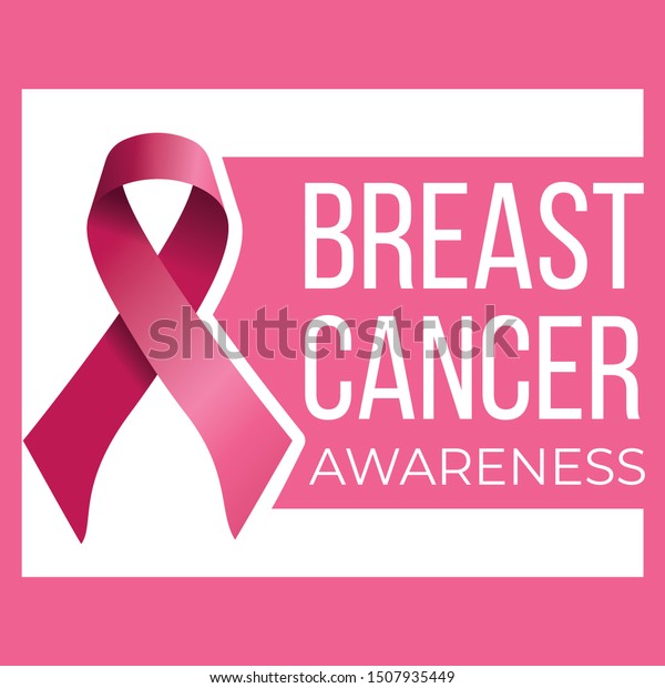 Breast Cancer Awareness Campaign Vector Poster Stock Vector